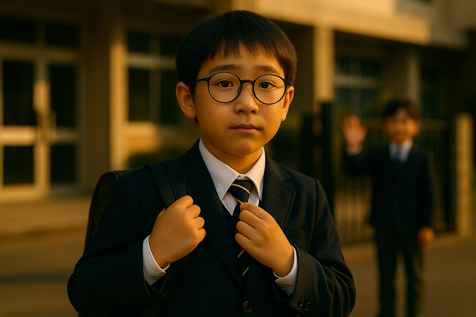 久しぶりに登校する様子